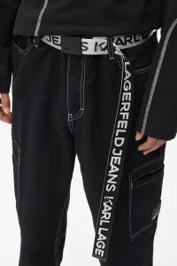 Opasok Karl Lagerfeld Jeans Klj Reversible Webbing Belt White