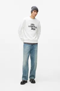 Mikina Karl Lagerfeld Jeans Klj Reg Graffiti Sweat White