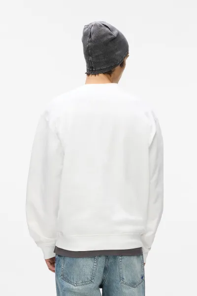 Mikina Karl Lagerfeld Jeans Klj Reg Graffiti Sweat White