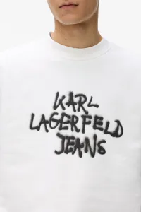 Mikina Karl Lagerfeld Jeans Klj Reg Graffiti Sweat White