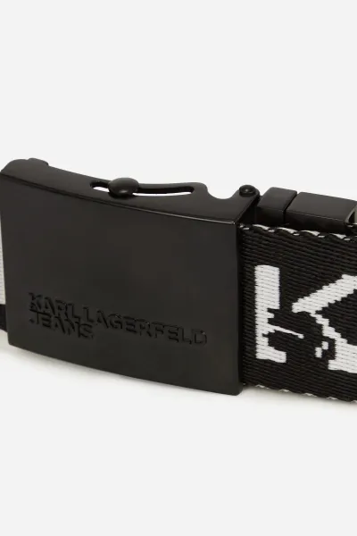 Opasok Karl Lagerfeld Jeans Klj Reversible Webbing Belt White