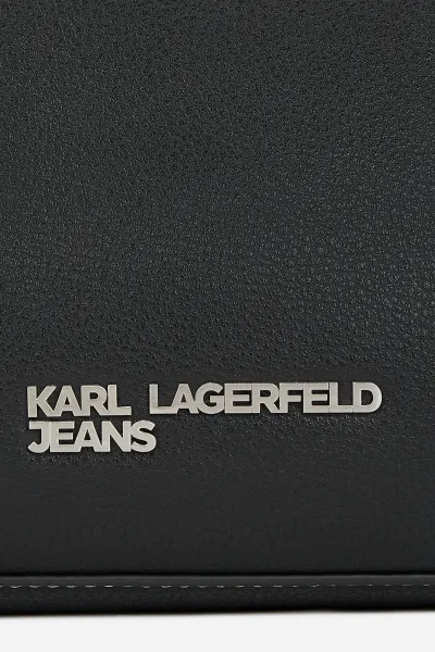 Kabelka Karl Lagerfeld Jeans Klj Metal Logo Sm Shoulder Bag Black