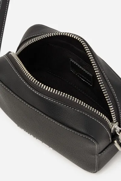 Crossbody Karl Lagerfeld Jeans Klj Metal Logo Sm Camera Bag Black