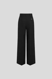 Nohavice Karl Lagerfeld Belt Detail Daily Pants Black