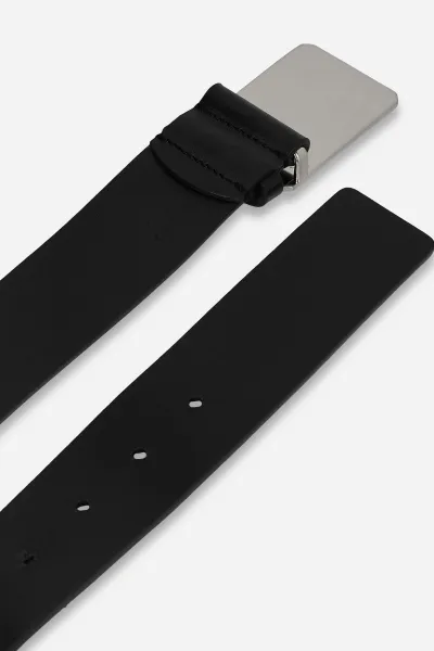 Opasok Karl Lagerfeld Jeans Klj Logo Lthr Belt Black