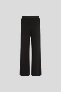 Nohavice Karl Lagerfeld Cady Elastic Waist Pants Black