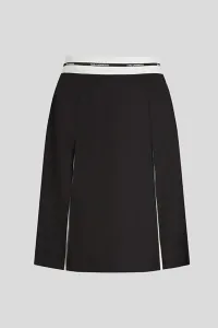 Sukňa Karl Lagerfeld Bw Tailored Pleated Skirt Black/White
