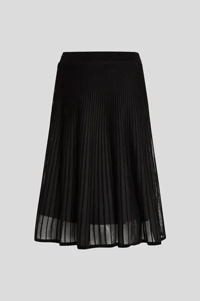 Sukňa Karl Lagerfeld Elegant Flock Knit Skirt Black