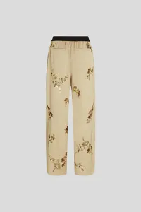 Nohavice Karl Lagerfeld Fluid Sequins Pants Champagne Sequins