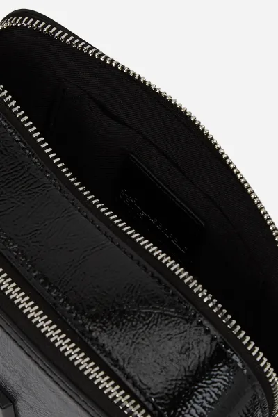 Crossbody Karl Lagerfeld Jeans Klj Box Logo Camera Bag Glossy Black