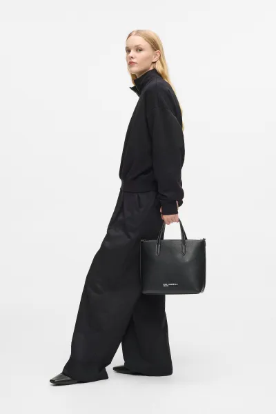 Kabelka Karl Lagerfeld Jeans Klj Metal Logo Mini Tote Black
