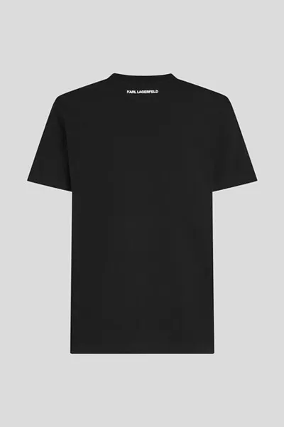 Tričko Karl Lagerfeld Logo Rhinestone T-Shirt Black