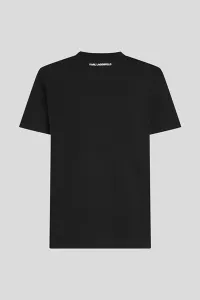 Tričko Karl Lagerfeld Logo Rhinestone T-Shirt Black