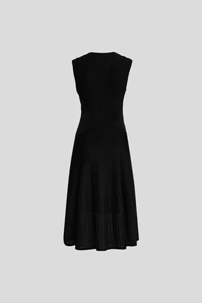 Šaty Karl Lagerfeld Elegant Flock Knit Dress Black