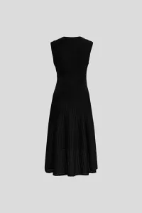 Šaty Karl Lagerfeld Elegant Flock Knit Dress Black