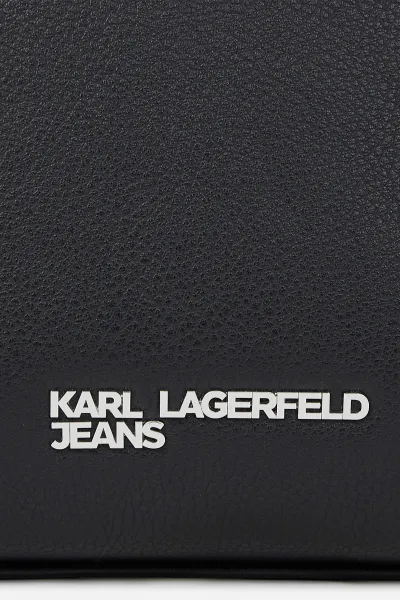 Kabelka Karl Lagerfeld Jeans Klj Metal Logo Mini Tote Black