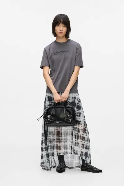 Kabelka Karl Lagerfeld Jeans Klj Buckle Bowling Bag Black