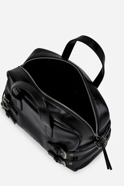Kabelka Karl Lagerfeld Jeans Klj Buckle Bowling Bag Black