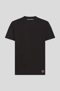 Tričko Karl Lagerfeld Ikon Valentine T-Shirt Black
