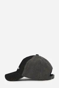 Šiltovka Karl Lagerfeld Jeans Klj Two Tones Blck Dnm Cap Black-Denim-Grey-Denim