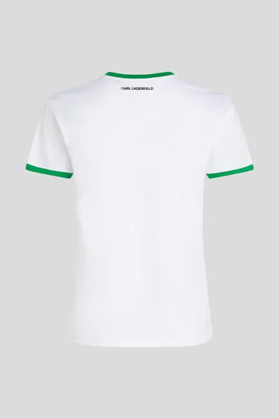 Tričko Karl Lagerfeld Ikon Signature Choupette Tee White