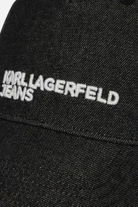 Šiltovka Karl Lagerfeld Jeans Klj Two Tones Blck Dnm Cap Black-Denim-Grey-Denim