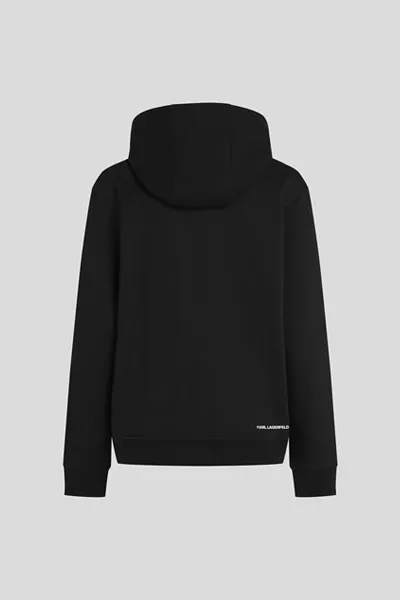 Mikina Karl Lagerfeld Portrait Hoodie Black