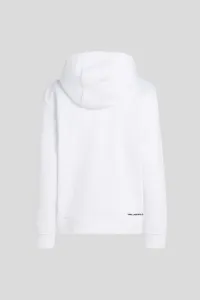 Mikina Karl Lagerfeld Portrait Hoodie White