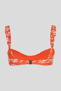 Plavky Karl Lagerfeld Karl Signature Aop Bikini Top Signature-Aop-Tango