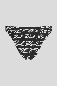 Plavky Karl Lagerfeld Karl Signature Aop Cheeky Signature-Aop-Black