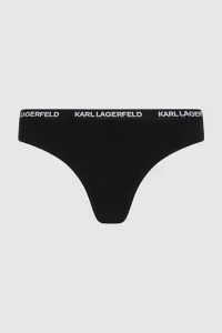 Spodná Bielizeň Karl Lagerfeld Logo Thong Black/White/Grey