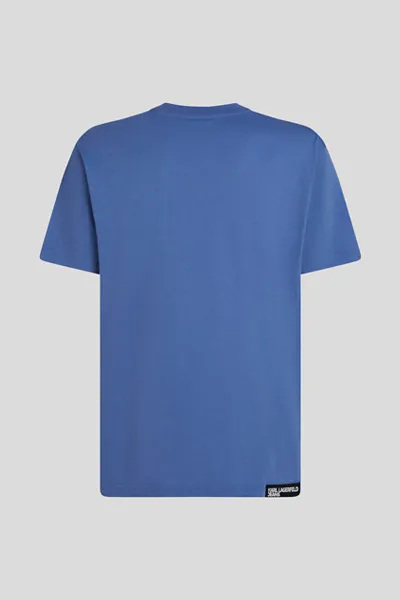 Tričko Karl Lagerfeld Jeans Klj Reg Ss Essential Tee Washed Federal Blue
