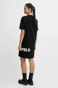 Šaty Karl Lagerfeld Jeans Klj Logo Tee Dress Black