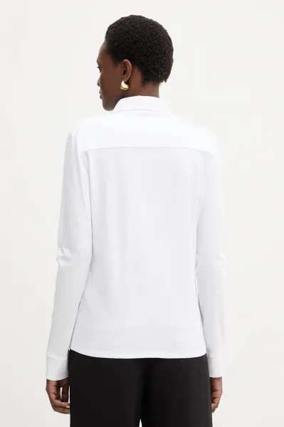Košeľa Karl Lagerfeld Logo Tape Jersey Shirt White