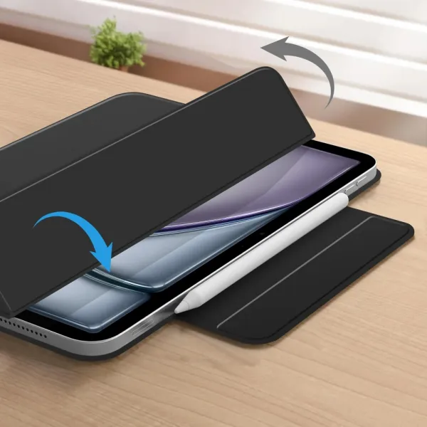 Tech-Protect Smartcase Magnetic puzdro na iPad Air 13'' 1-2gen 2024-2025, čierne (TEC363247)