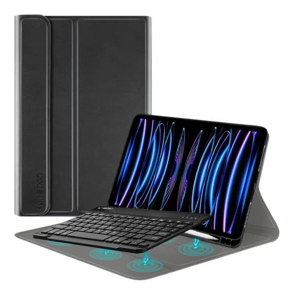 NEOGO Smart Cover Keyboard puzdro na iPad Pro 11'' 2018-2022, čierne (NEO100556)