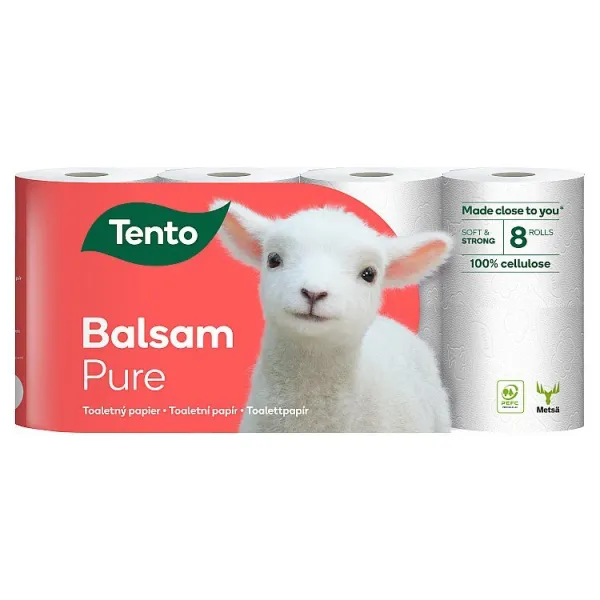 Tento Balsam Pure toaletný papier 3 vrstvy 8 kotúčov