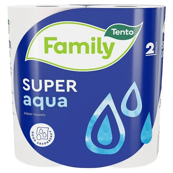 Tento Family Super Aqua papierové utierky 2 vrstvy 2 rolky