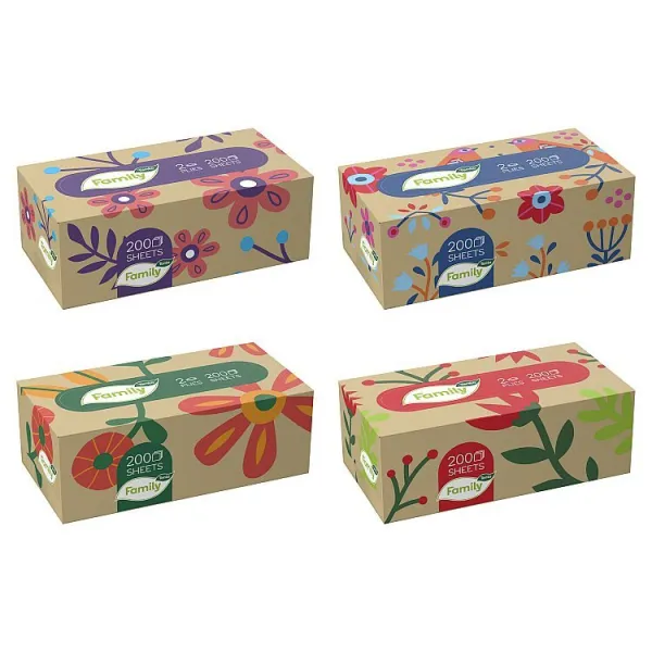 Tento Family Kozmetické utierky 2 vrstvové 200 ks