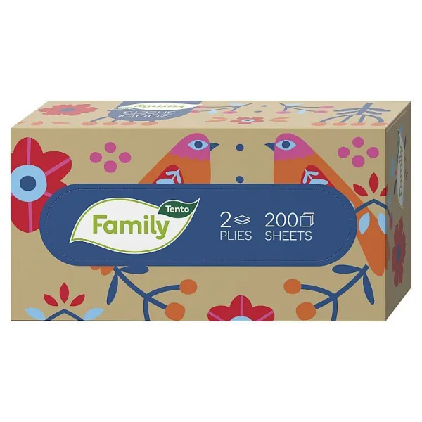 Tento Family Kozmetické utierky 2 vrstvové 200 ks