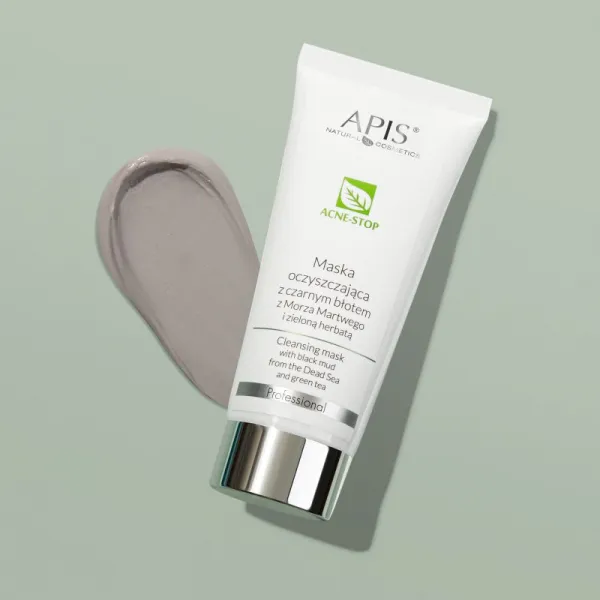 Apis Natural Cosmetics Acne-Stop Professional hĺbkovo čistiaca maska pre mastnú pleť so sklonom k akné 200 ml