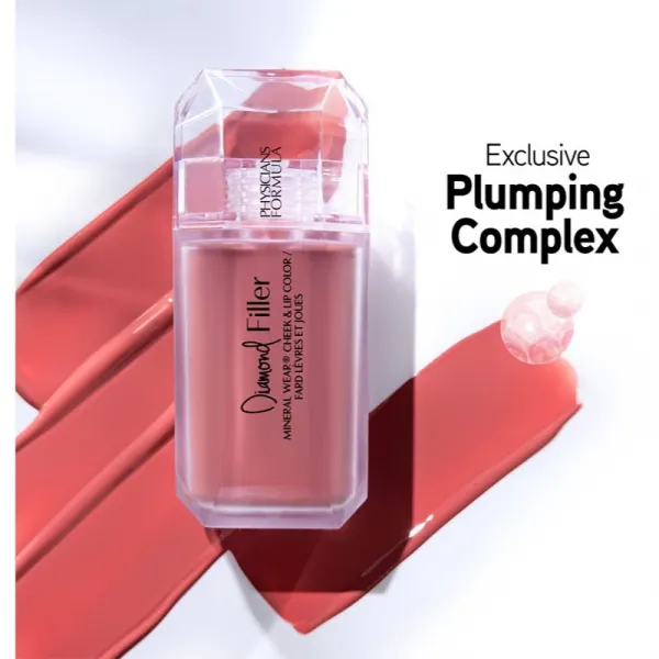 Physicians Formula Mineral Wear® Diamond Filler rúž na pery a líca odtieň Brilliant Peach 7.3 ml
