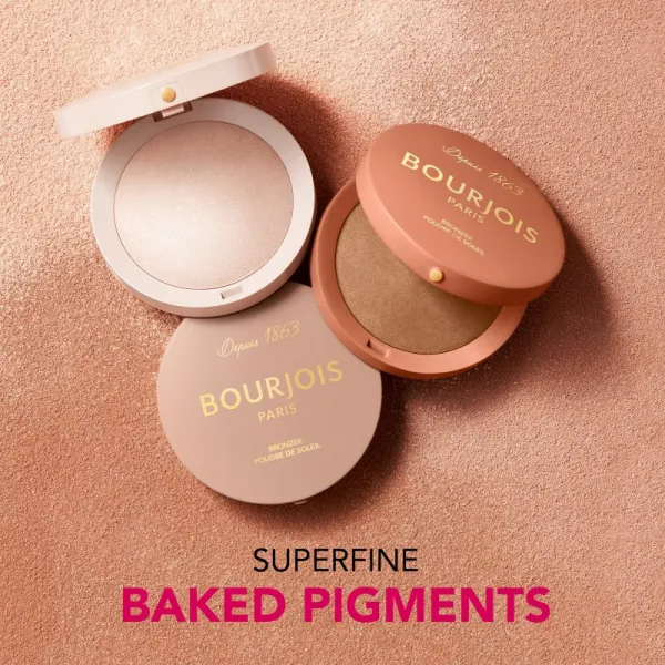 Bourjois Maxi Round Pot Highlighter rozjasňovač odtieň 003 Champagne 7 g