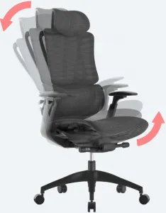 ANTARES Ergonomická kancelárska stolička KLEM, sedenie 8+ hodín denne