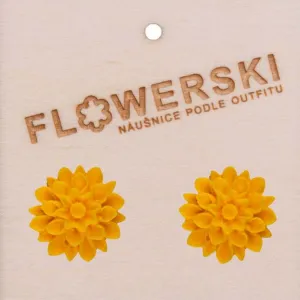 FLOWERSKI Flowerski náušnice - sunflower