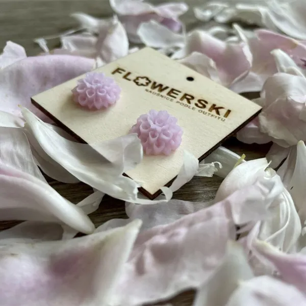 FLOWERSKI Flowerski náušnice - princess PINK