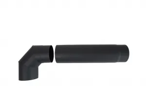 Dymová rúra 200 mm/1000, t.1,5 mm, čierna MA654479