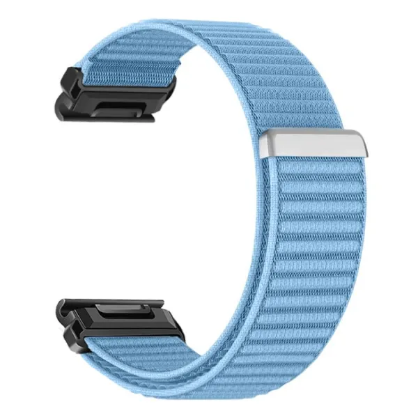 NYLON QUICK FIT Vymeniteľný remienok pre Garmin - šírka 22mm svetlomodrý