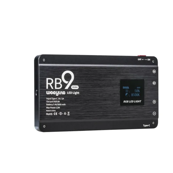 Viltrox Weeylite RB9 RGBW prenosné a funkčné plnofarebné LED svetlo nabíjateľné a... 16259