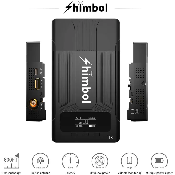 Shimbol Systém bezdrôtového prenosu videa ZO600S SDI & HDMI 19420